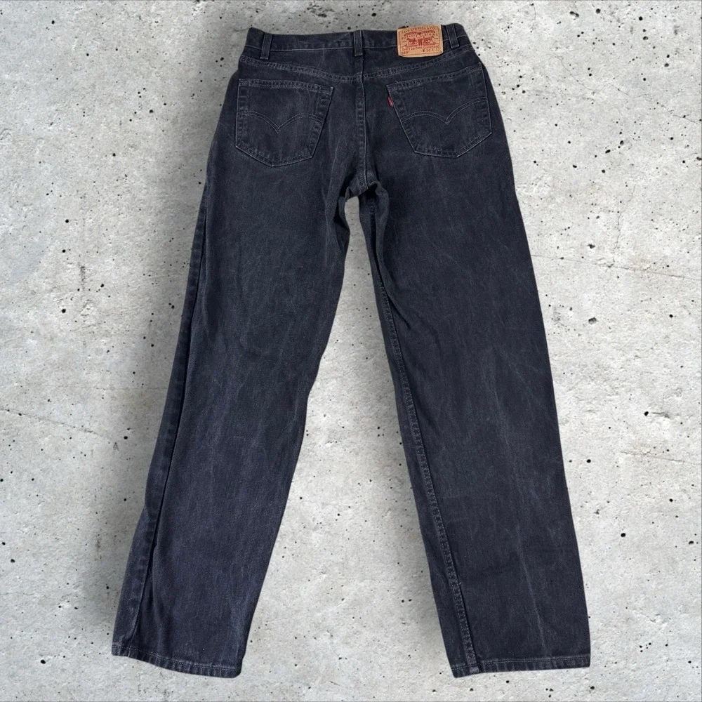 Vintage Levis‎ 550 Jeans Fits 30x32 90s Black Baggy Straight Relaxed Denim